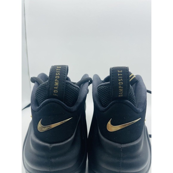 Nike Air Foamposite Pro Black Metallic Gold 2018 Size 12 624041-009 With OG Box main image 11